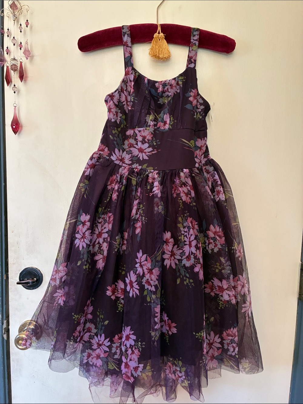 Girls floral dress size 10/12